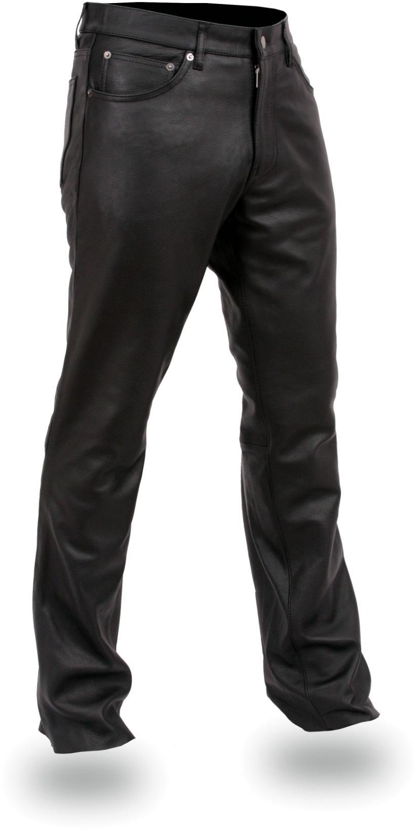 Men's leather pants - tall - cowhide jeans - nwt - 32"-46"