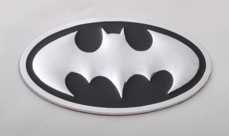 Batman 3d chrome metal auto emblem