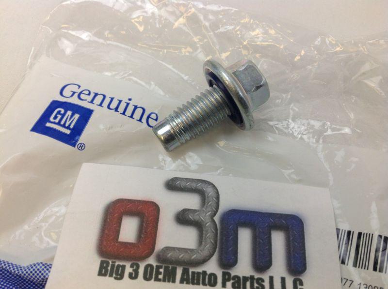 General motors m12 x 1.75 x 25 oil drain plug w/seal w/o magnet new oem 11562588