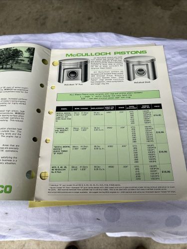 1974 wiseco karting accessories catalog brochure