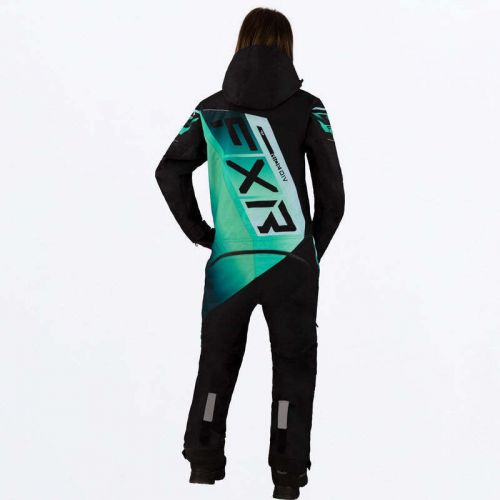 Fxr racing women&#039;s cx f.a.s.t. insulated monosuit 23 8 black/mint fade