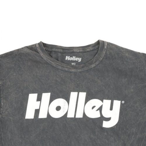 Holley 10429-mdhol distressed t-shirt - grey / white - adult medium - each