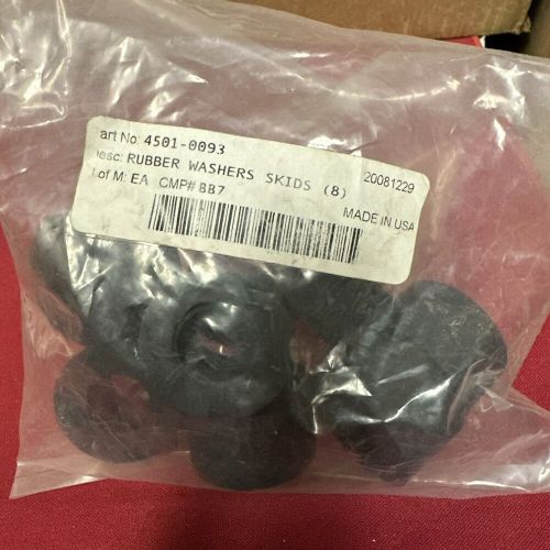 New snowmobile rubber washers skids 8pk for moose oe# 4501-0093 made in usa !