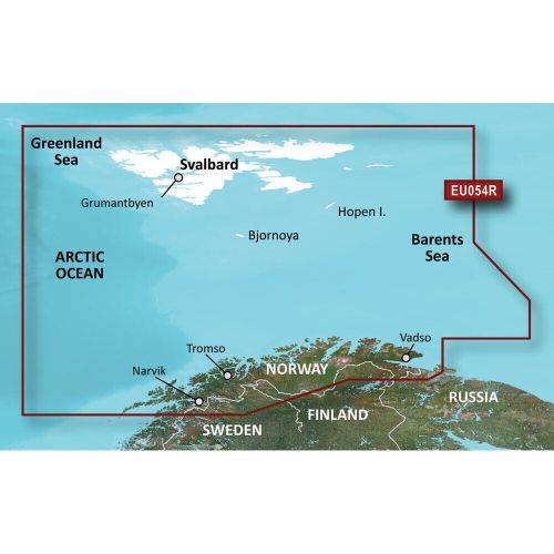 Garmin bluechart g3 hd hxeu054r - vestfjord, svalbard &amp; varanger - 010-c0...