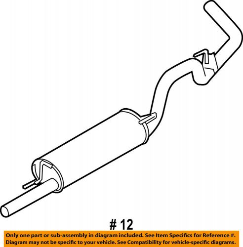 Ford oem 2010 f-150 4.6l-v8-muffler 9l3z5230f