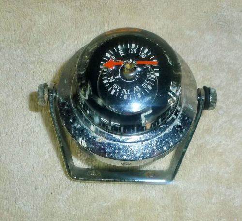 Vtg. sea king aqua meter navigational boat compass navigator used as-is