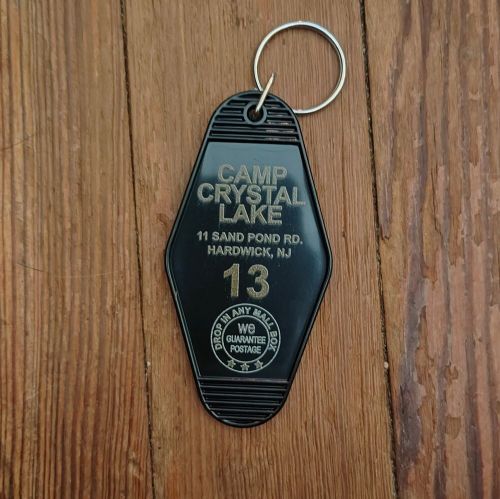 Camp crystal lake friday the 13th-  keyring keychain bag charm - new