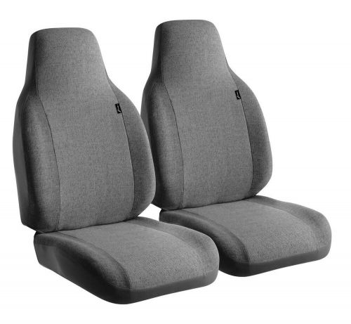 Fia oe301 gray oe30 series - oe tweed car semi-custom fit front seat cover- gray