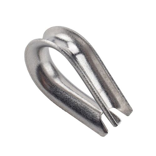 10pc 1/4 wire rope cable thimble marine yacht 316 stainless heavy duty hardware