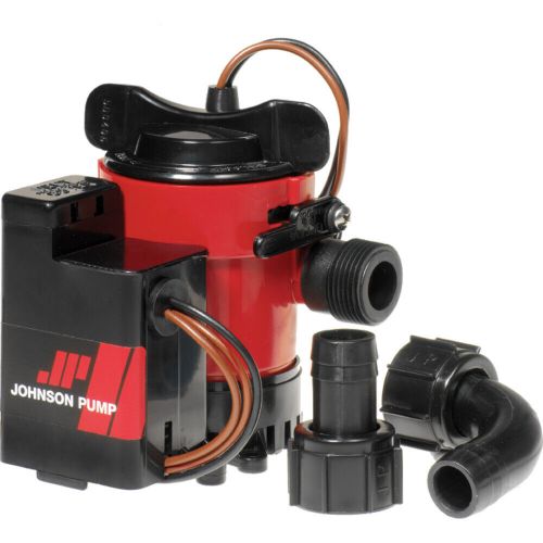 Johnson pump cartridge combo 1000gph auto bilge pump w/switch - 12v