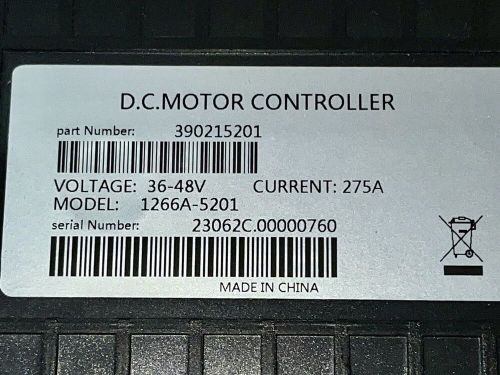 36-48v 275a dc motor controller for curtis club car golf cart 1266a-5201