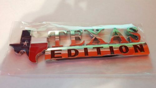 (two) texas flag edition emblems badge universal stick on