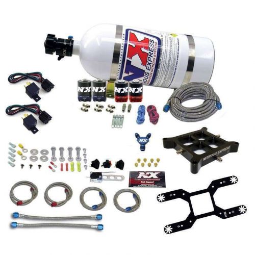 Nitrous express 4150 dual stage billet crossbar kit w/10lb bott