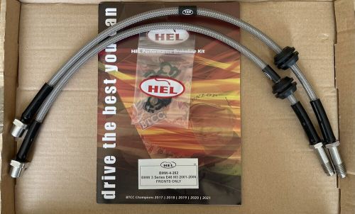 Hel braided brake lines for bmw e46 m3 fronts