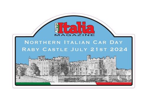 Auto italia raby castle northern italian car day stickers 2024 limited number