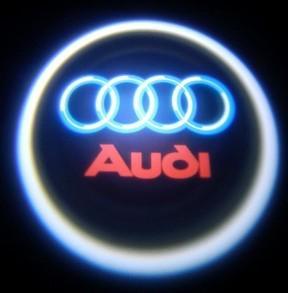 2pcs 3d laser projection  lamp for car door, cal logo beacon lamp for audi