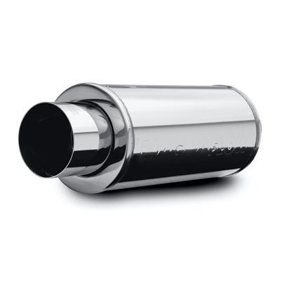 Magnaflow 14820 muffler with tip 2.25" inlet/4" outlet stainless steel polished