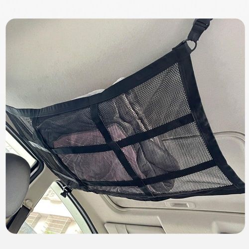 Houson 90 * 65cm car ceiling cargo net, mesh car roof storage organizer roof st