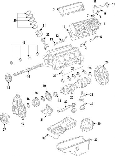 Genuine gm camshaft bearing 97218210