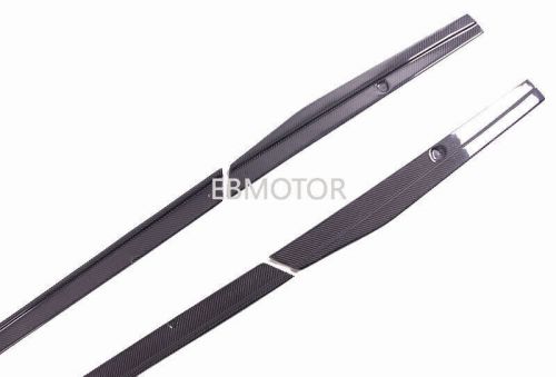 Genuine carbon side skirt extension lip 4pc for vw mk8 viii golf8 rline gti-