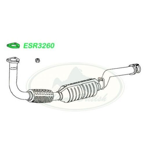 Esr3260 elring - exhaust system gasket set x2 for land rover range p38 95-02