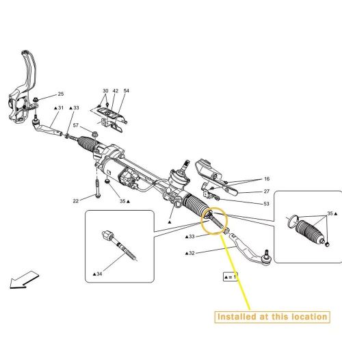 Maserati levante inner tie rod ball joint oem：673007164