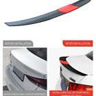 Universal 3pcs car spoiler abs trunk tail rear wing spoiler 115-125cm adjustable