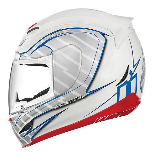 New icon airmada volare(with proshield) adult helmet, white, 3xl/xxxl