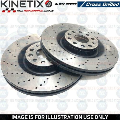 For mercedes a160 a180 a200 a220 cdi front cross drilled brake discs pair 295mm