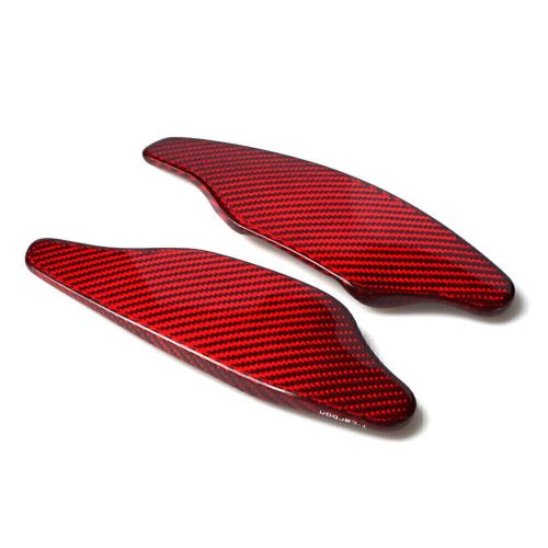 Carbon fiber steering wheel shift paddle extension fit audi s3 s5 a5 s6 sq5 red