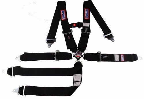 Rjs racing sfi 16.1 6 point cam lock roll bar chest strap seat belt black