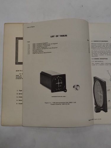 Collins 344d-1 vor instrumentation unit instruction book