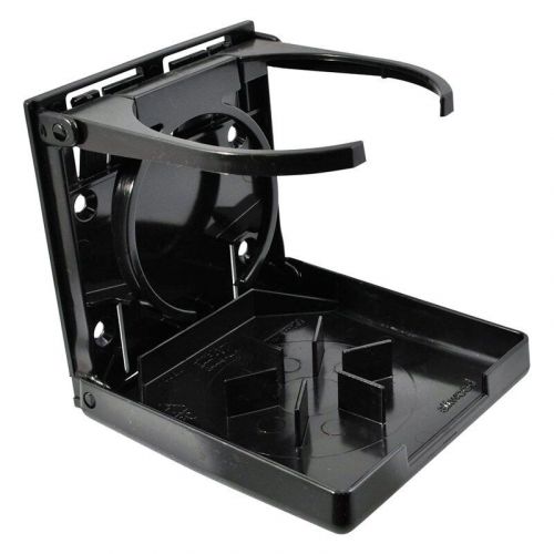 Attwood 2445-7 - 3-1/2&#034; d black polycarbonate dual ring drink holder