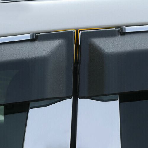 For toyota prado 150 2018-2021 black vent window visor sun rain guard deflector