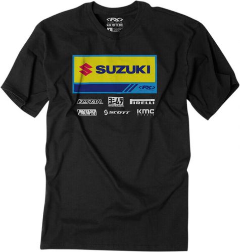 Factory effex suzuki 2021 racewear short sleeve shirt black