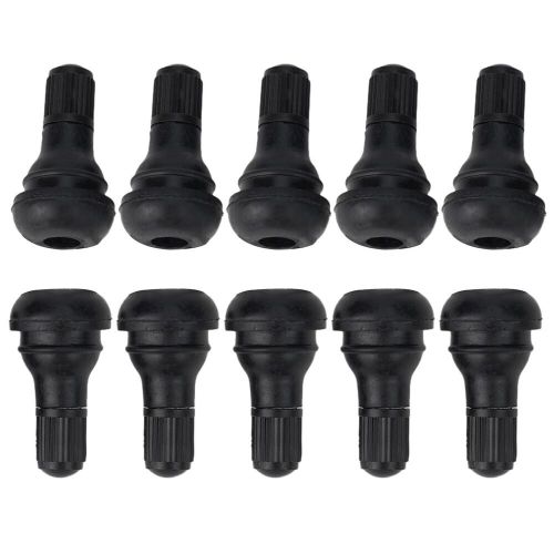 10pcs tr412 tubeless tire valve stems for atv lawn mower rubber+copper