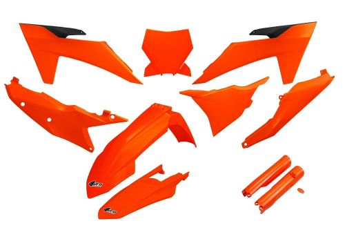 Ktm plastics kit sx sxf xc 2023 - 2024 all orange motocross ufo ktkit529f@127