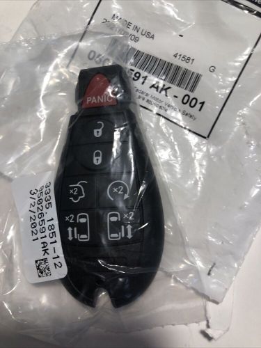 Genuine mopar integrated key fob transmitter 5026591ak new oem