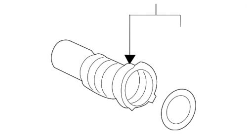 Genuine gm charge air cooler inlet air hose 84784919