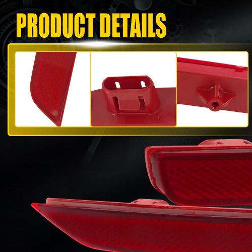 Rear bumper reflector light rh case for 2011 lh 2012 2014-17 2012 honda odyssey