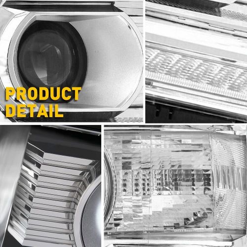 For 2014-2018 gmc sierra 1500 factory type drl led projector headlights headlamp