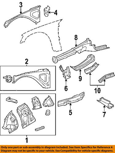 Mopar oem 4780930ac fender-upper reinforcement