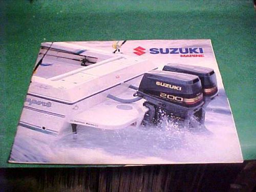 1993 suzuki marine dealer brochure catalog