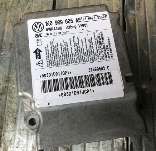 Vw scirocco 2008 - 2013 air srs bag module unit 1k0909605ae