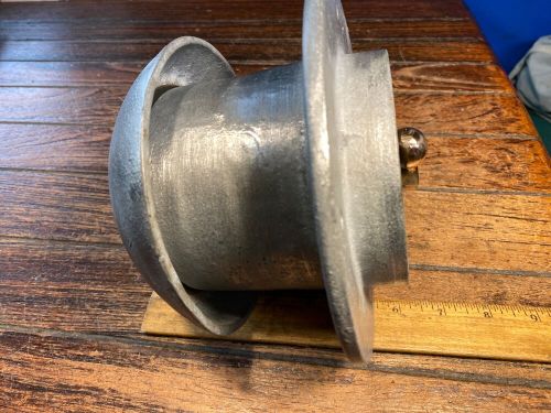 Vintage new old stock cast galvanized/bronze screw open mushroom deck vent