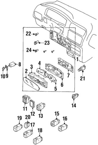 Genuine honda gauge cluster 8-97135-920-4