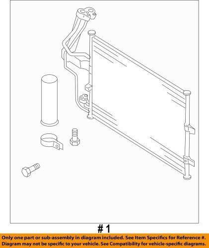 Mazda oem 10-13 3 air conditioner-condenser bbp261480c