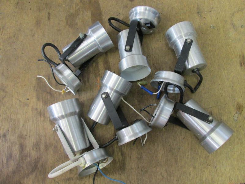 Set of 6 light fixtures marine/ boat,walk-way, deck/ porch lights stainless 