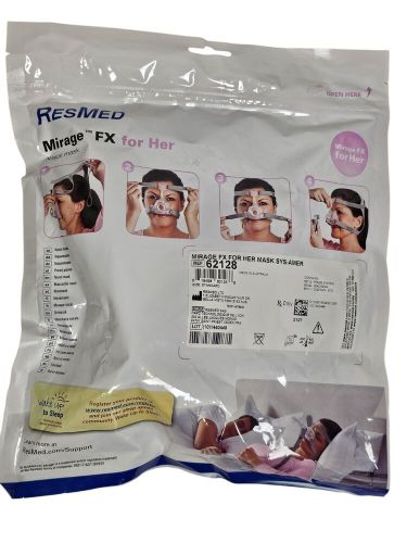 Mirage fx for her nasal mask with headgear size: standard #62128 new sealed