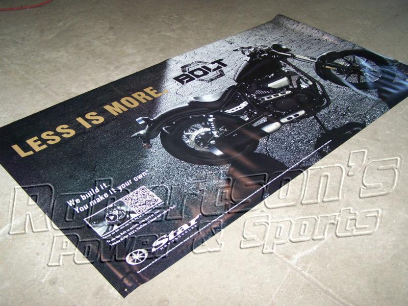 Yamaha bolt motorcycle genuine banner new